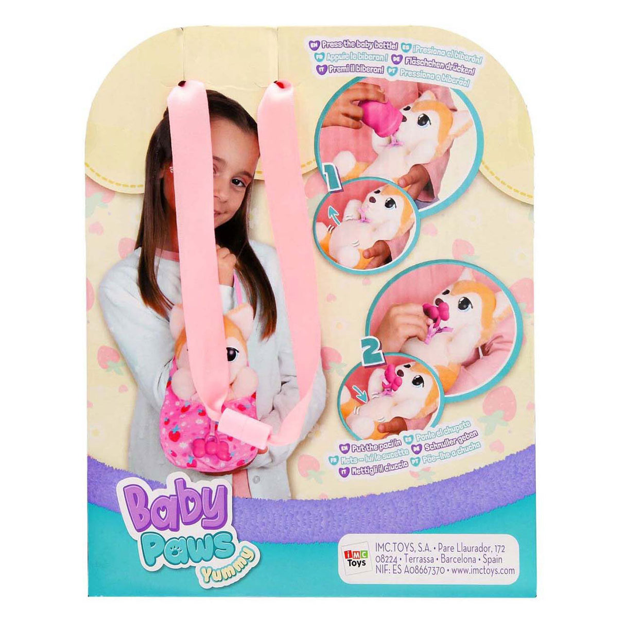 Spectron baby paws yummy shiba inu knuffel - 20cm