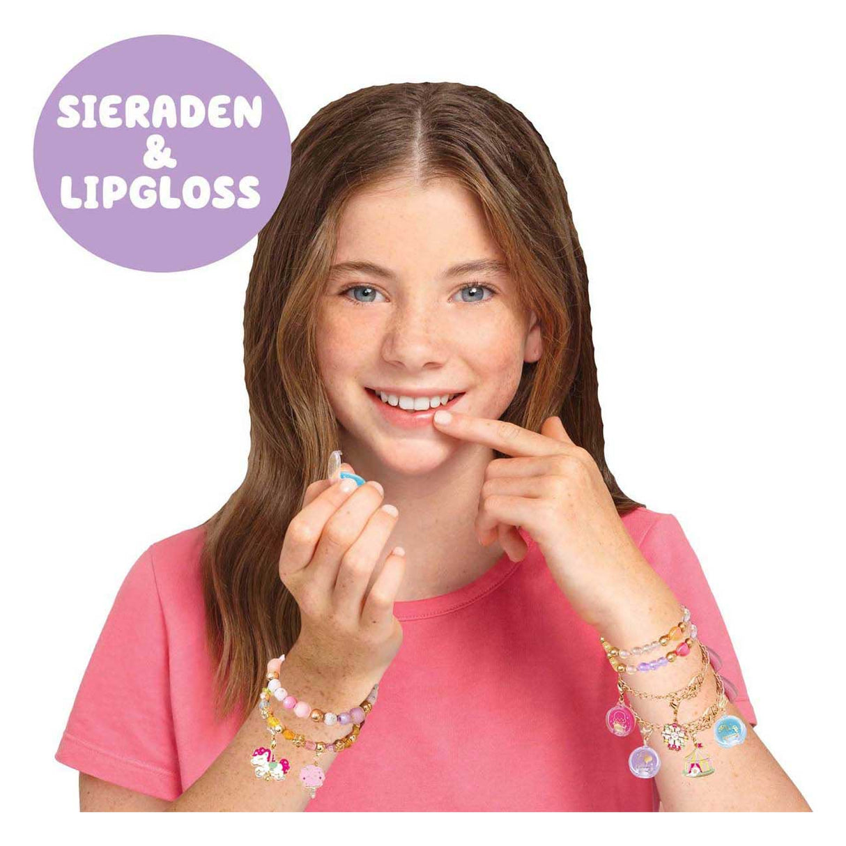 Spectron make it real - sweet spin carnival lip gloss bracelets set