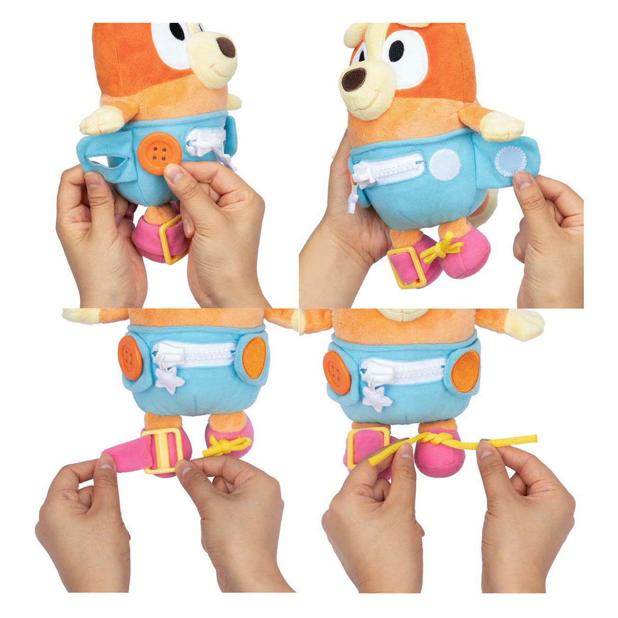 Bluey plush dress up and play baby bingo