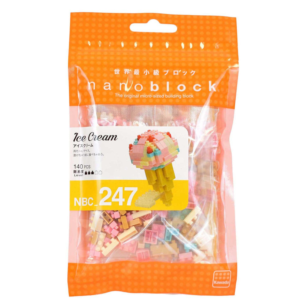 Nano block building set ice cream - 140 pcs.