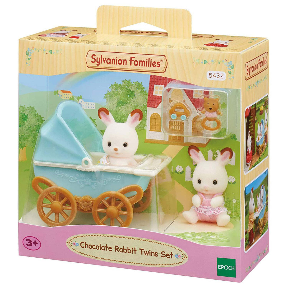 Epoch Sylvanian Families 5432 Set Twin Chocolate Rabbit