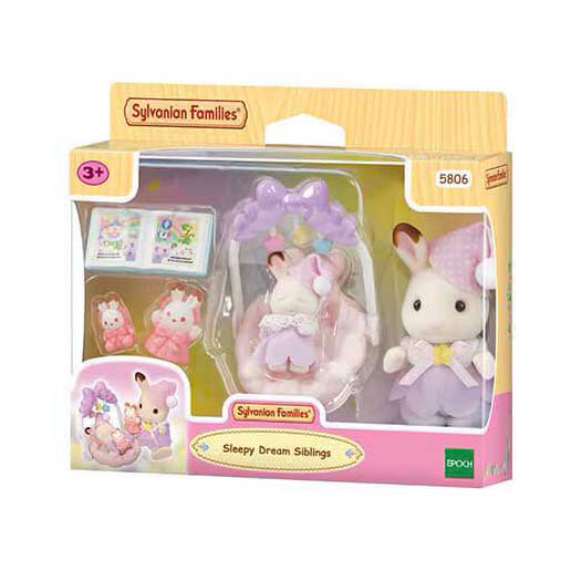 Sylvanian families 5806 sleepy dream set brother sister