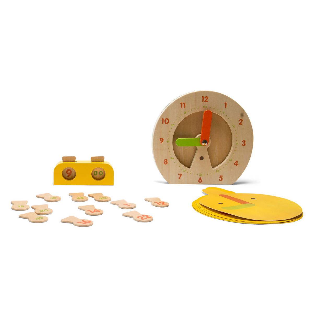 BS Toys Wooden Learning Clock Children's Game