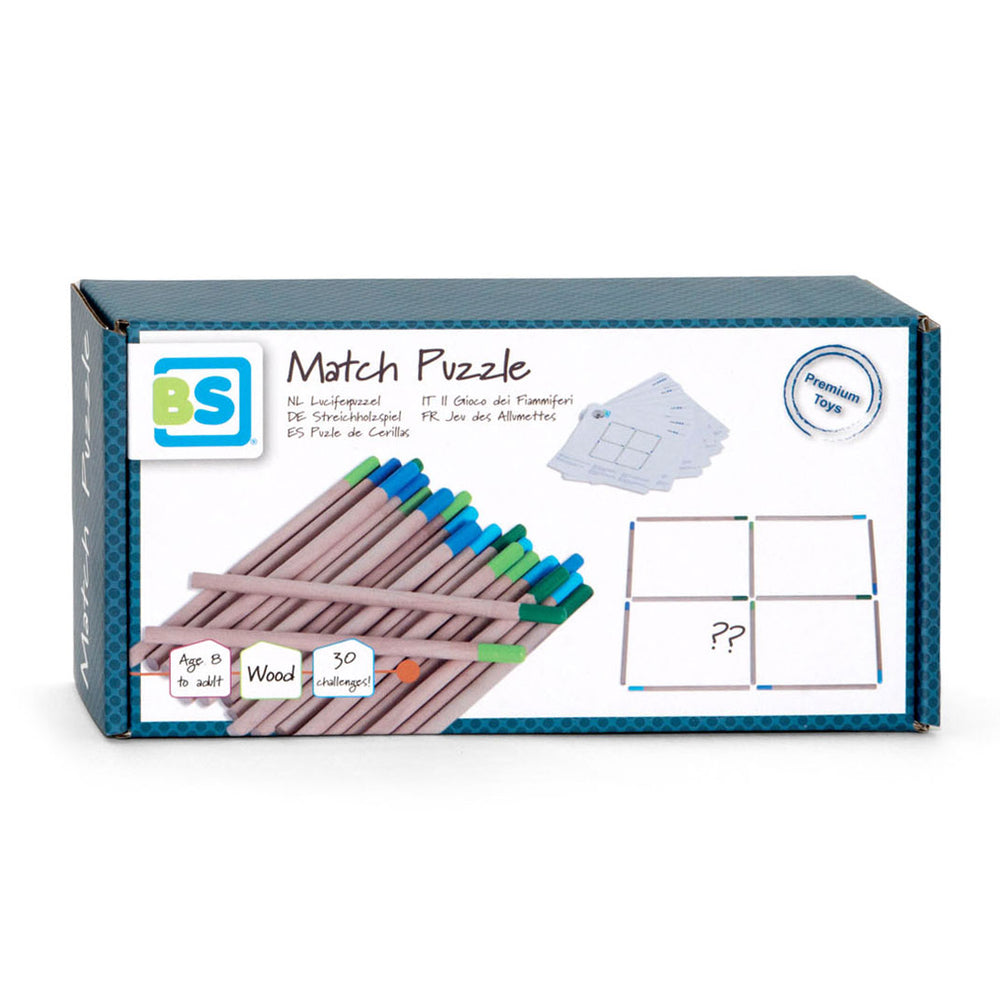 BS Toys Matchstick Puzzle Wood Educational Children's Game