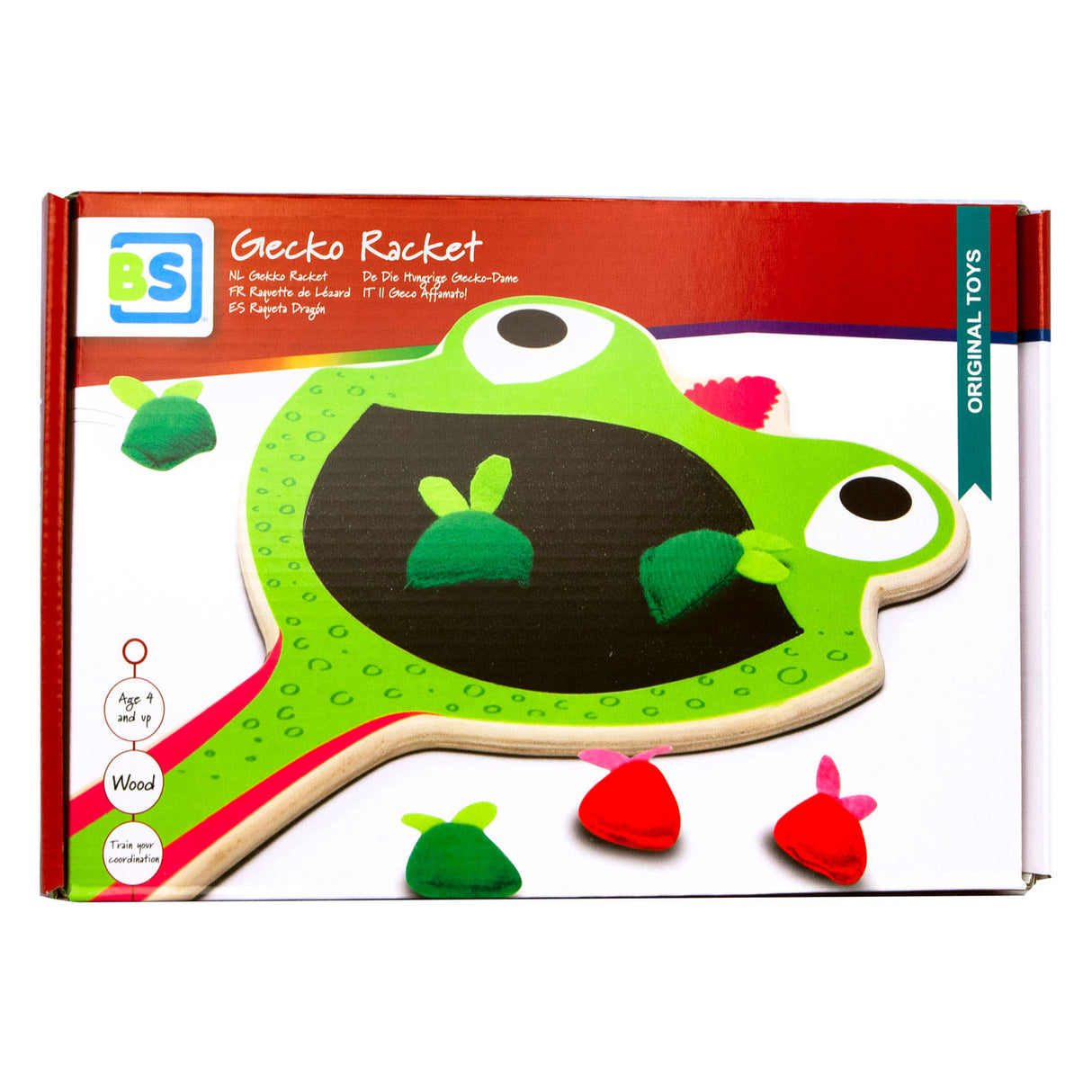 BS Toys Gekko Racket - Fang und werfen Spiel