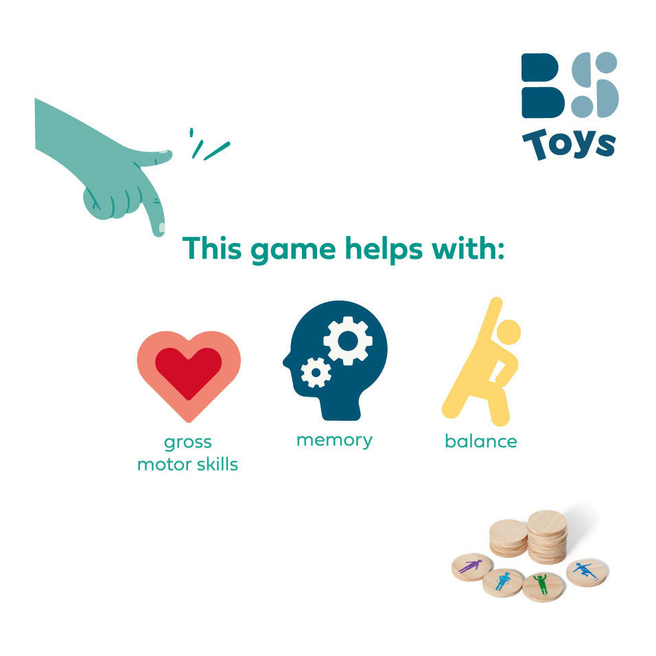 Bs játékok mozdulatok mozgásos játék, 18 db.