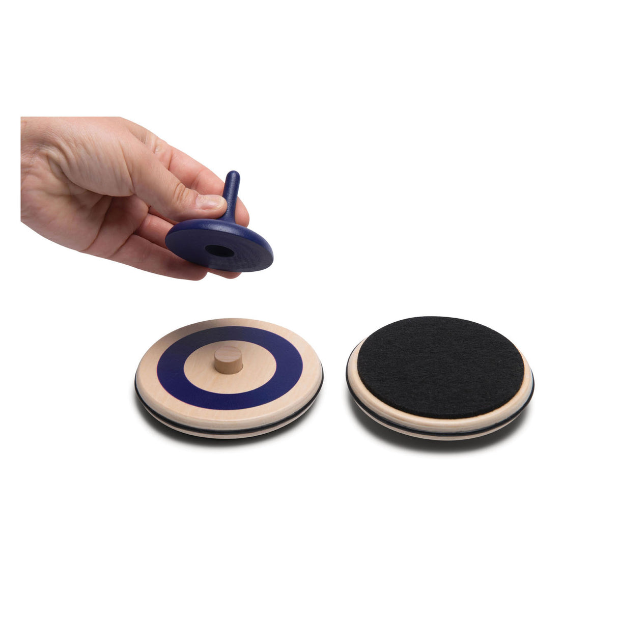 BS Toys Indoor-Curling-Spiel aus Holz, 13-tlg.