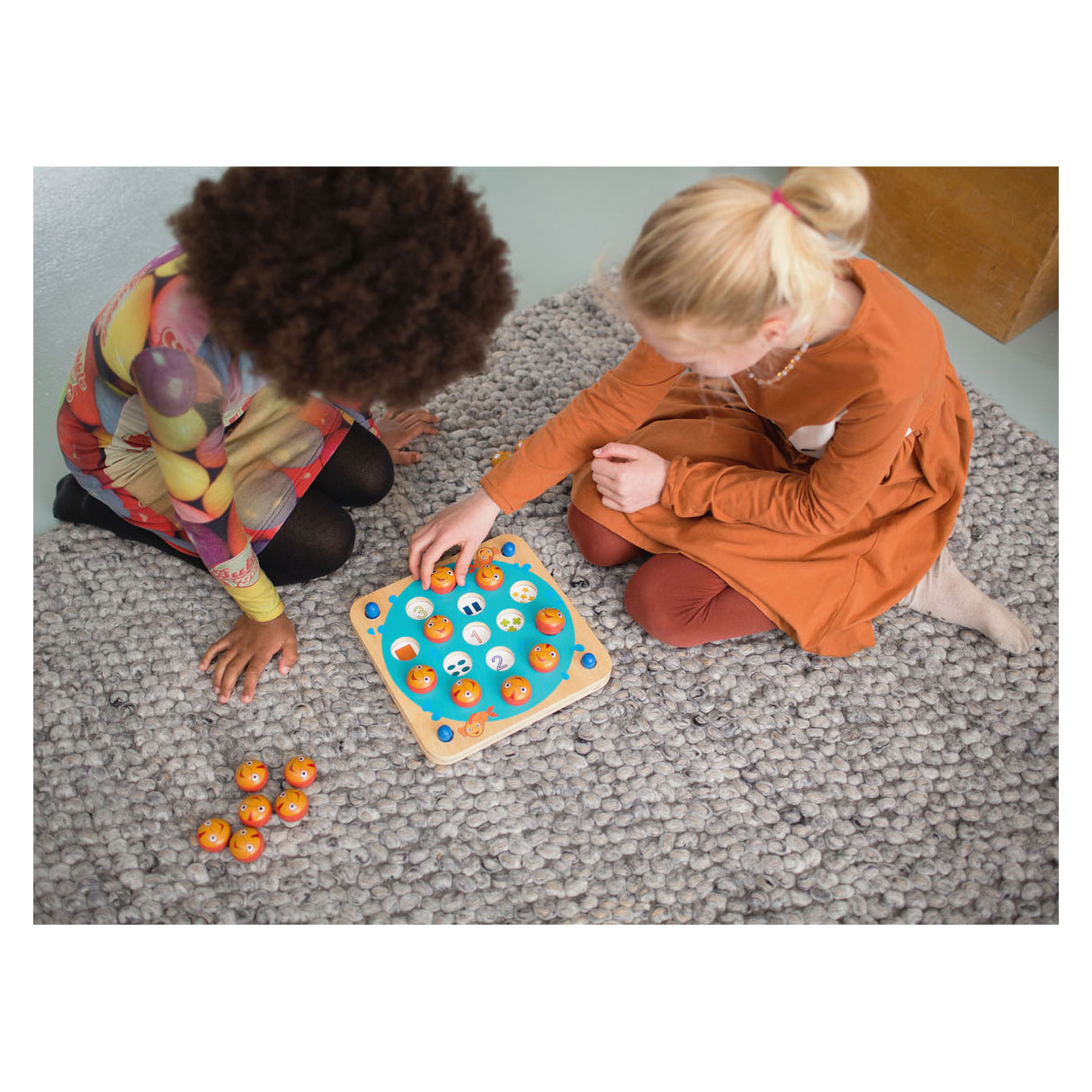 BS Toys Wooden Memo Game Fish, 20dlg.