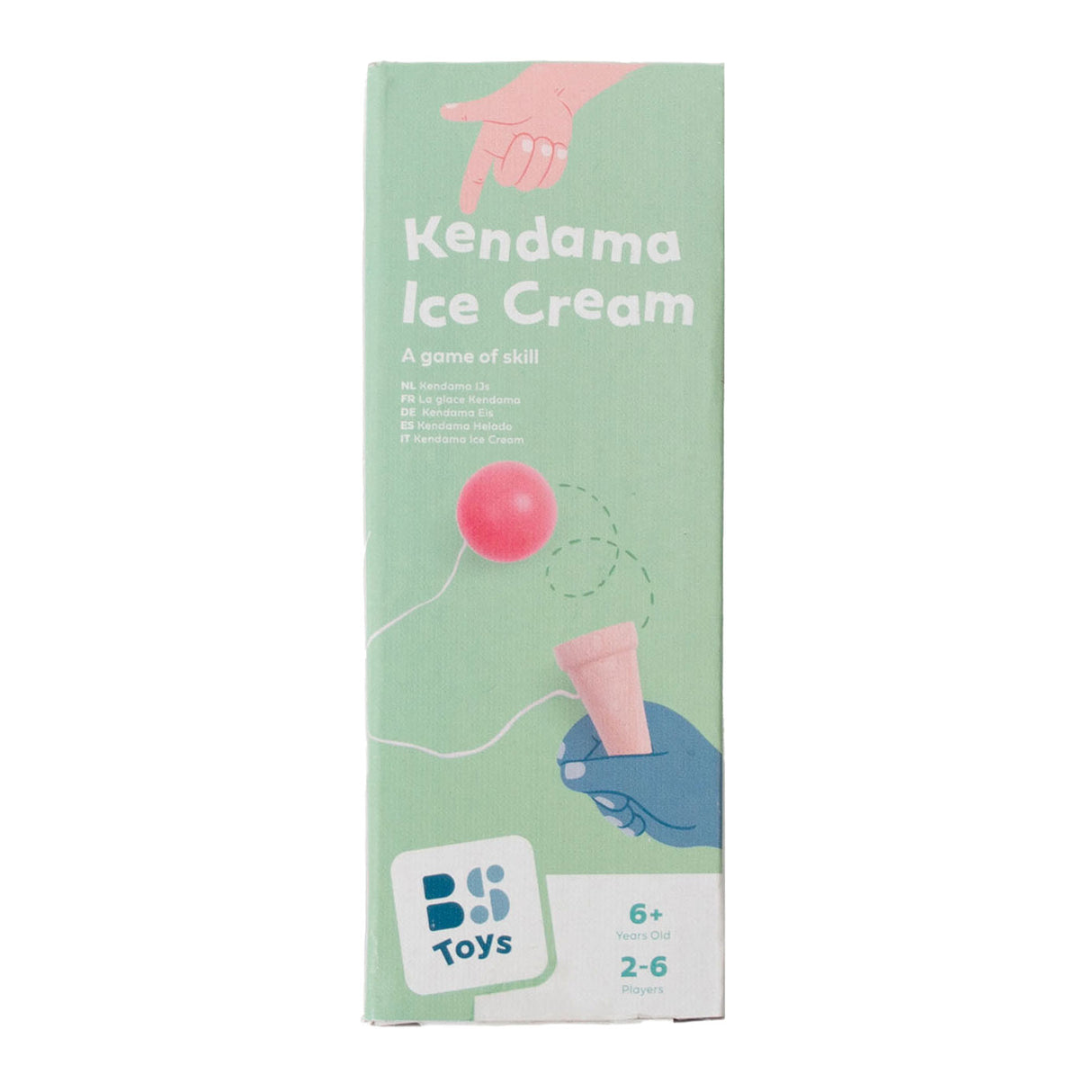 Bs Toys Gioco di cattura del gelato Kendama in legno