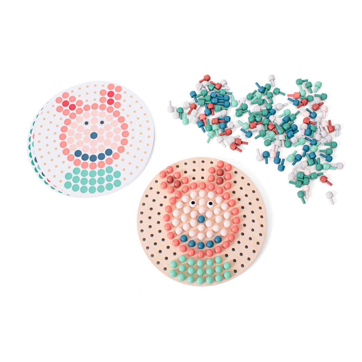 Bs toys game mosaic pin board wood