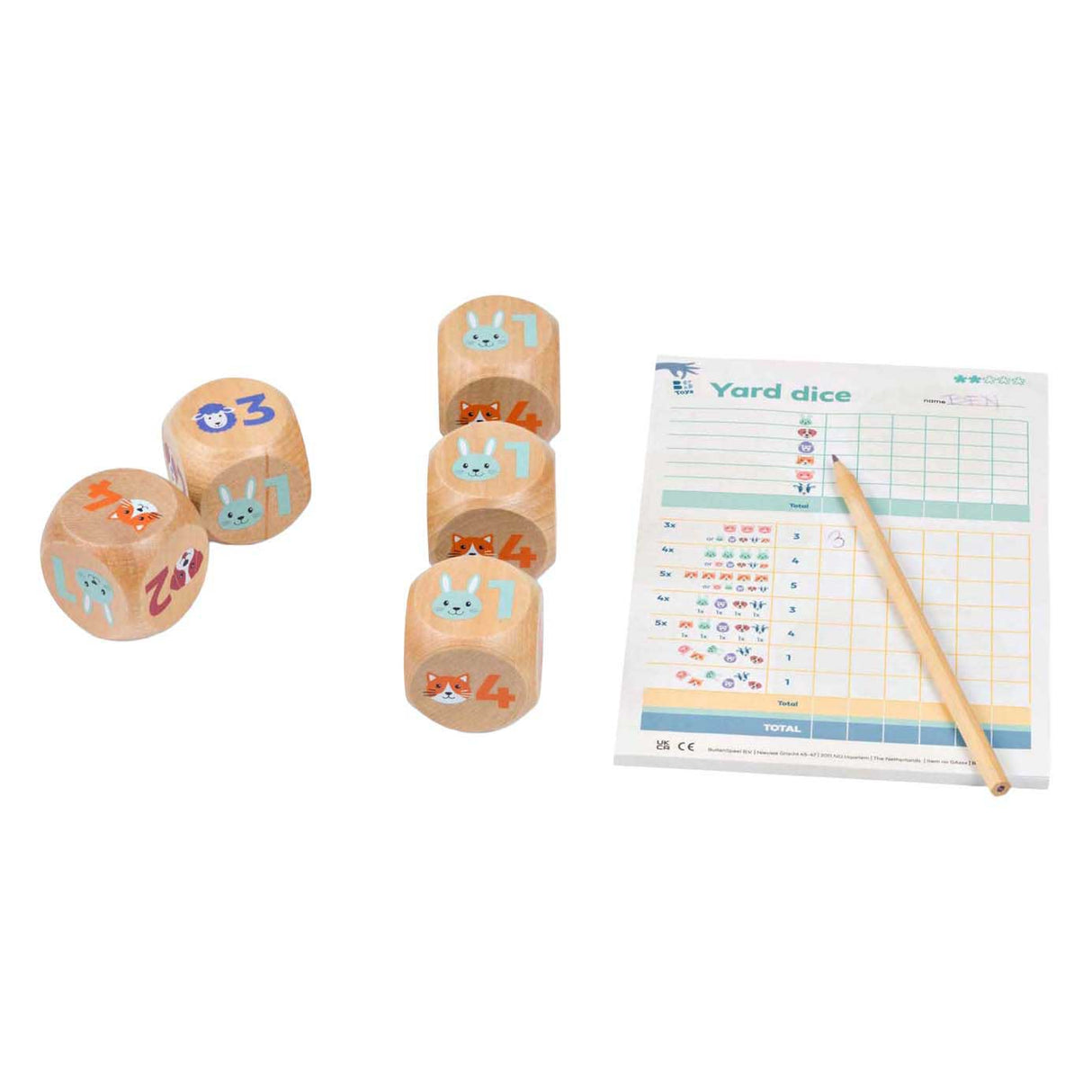 BS leker tre yatzy junior - 6 stk.