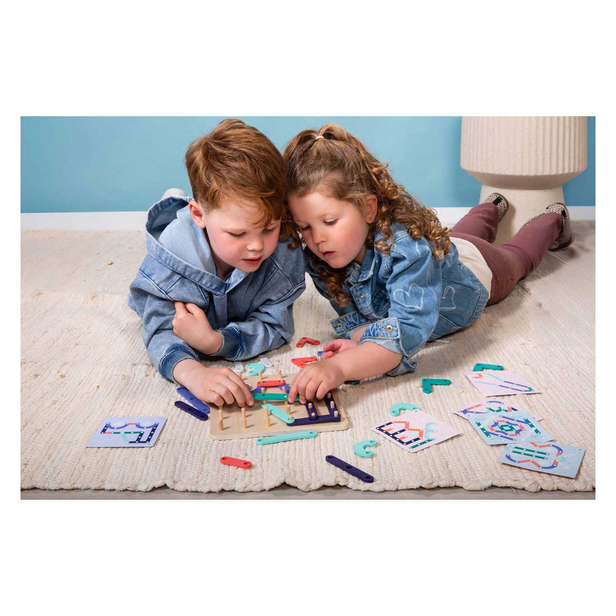 BS toys wooden geo plank - 40 pcs.