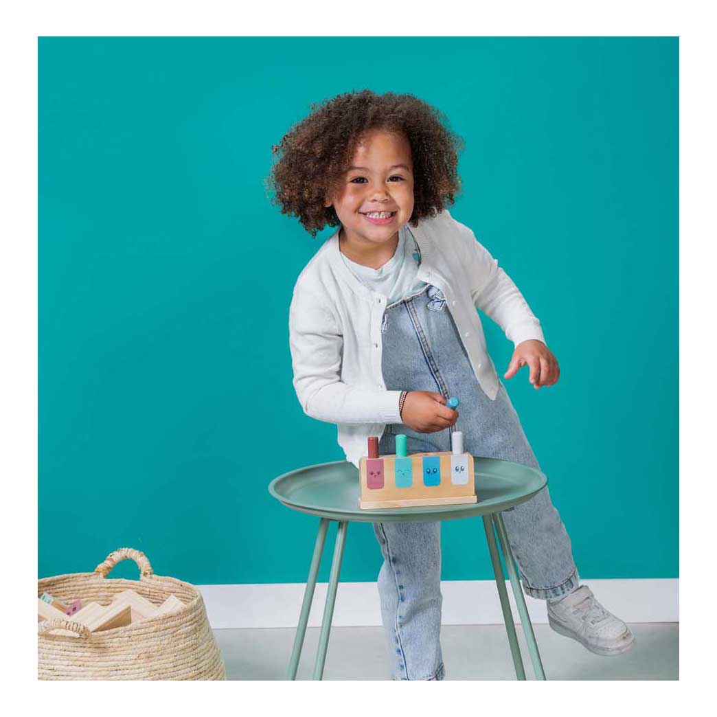 Bs toys wooden pop-up game - 5 pcs.