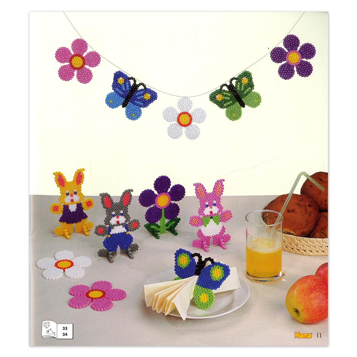 Hama String Perlen Inspiration Broschüre, Nr. 10