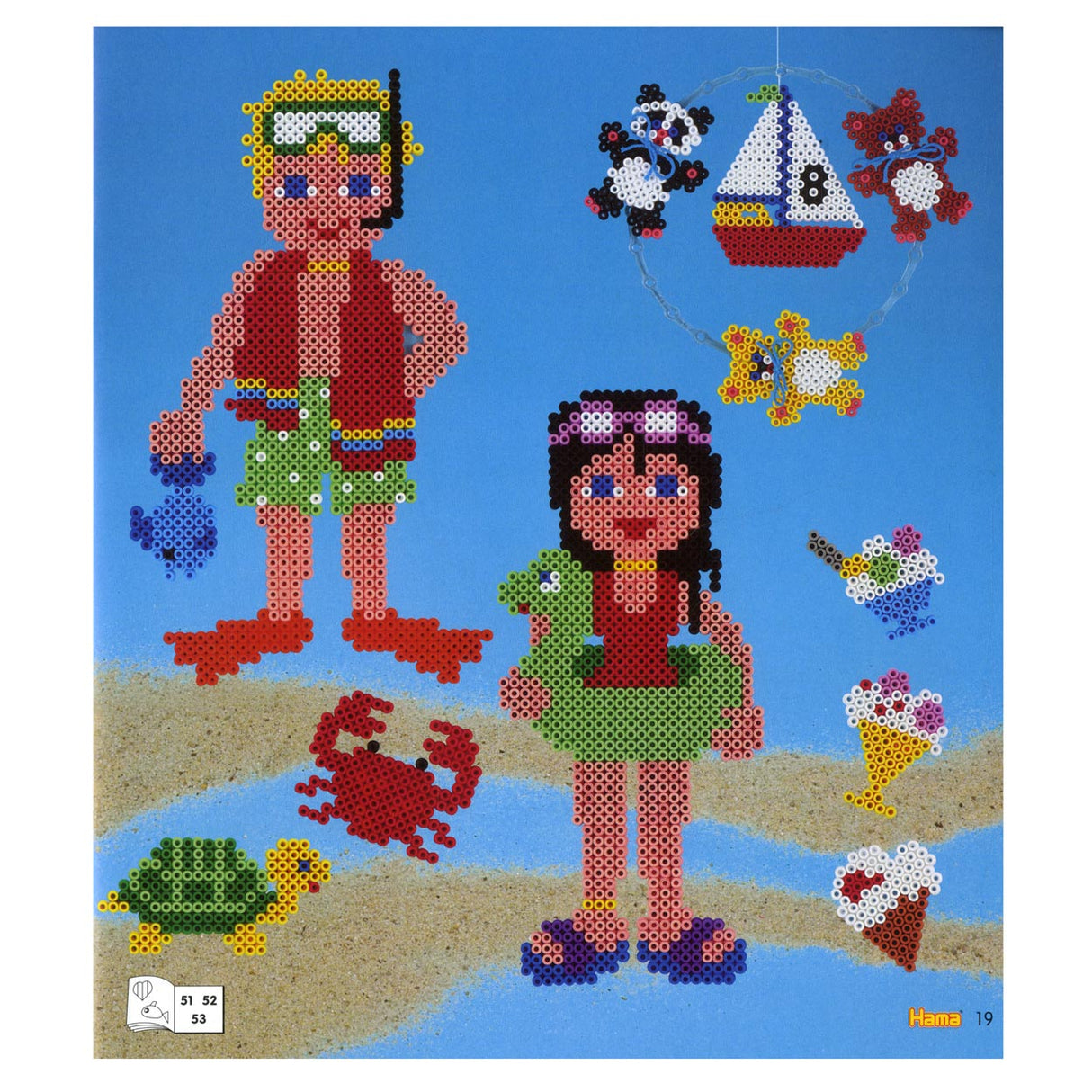 Hama String Perlen Inspiration Broschüre, Nr. 10