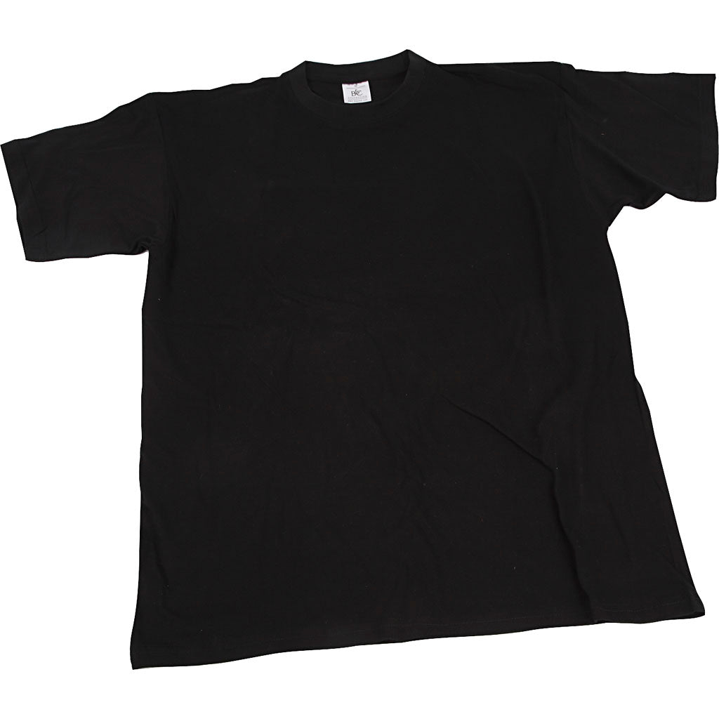 Creativ company t-shirts, w: 48 cm, size small, round neck, 145 gr, black, 1 piece