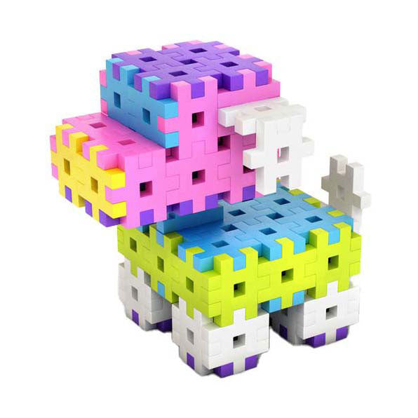 Meli basic pink building blocks, 150pcs.