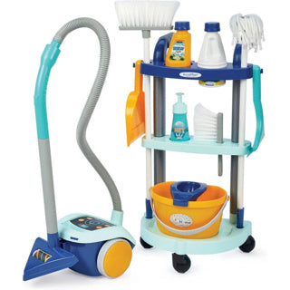Ecoiffier Clean Home Cleaning Cart med støvsuger