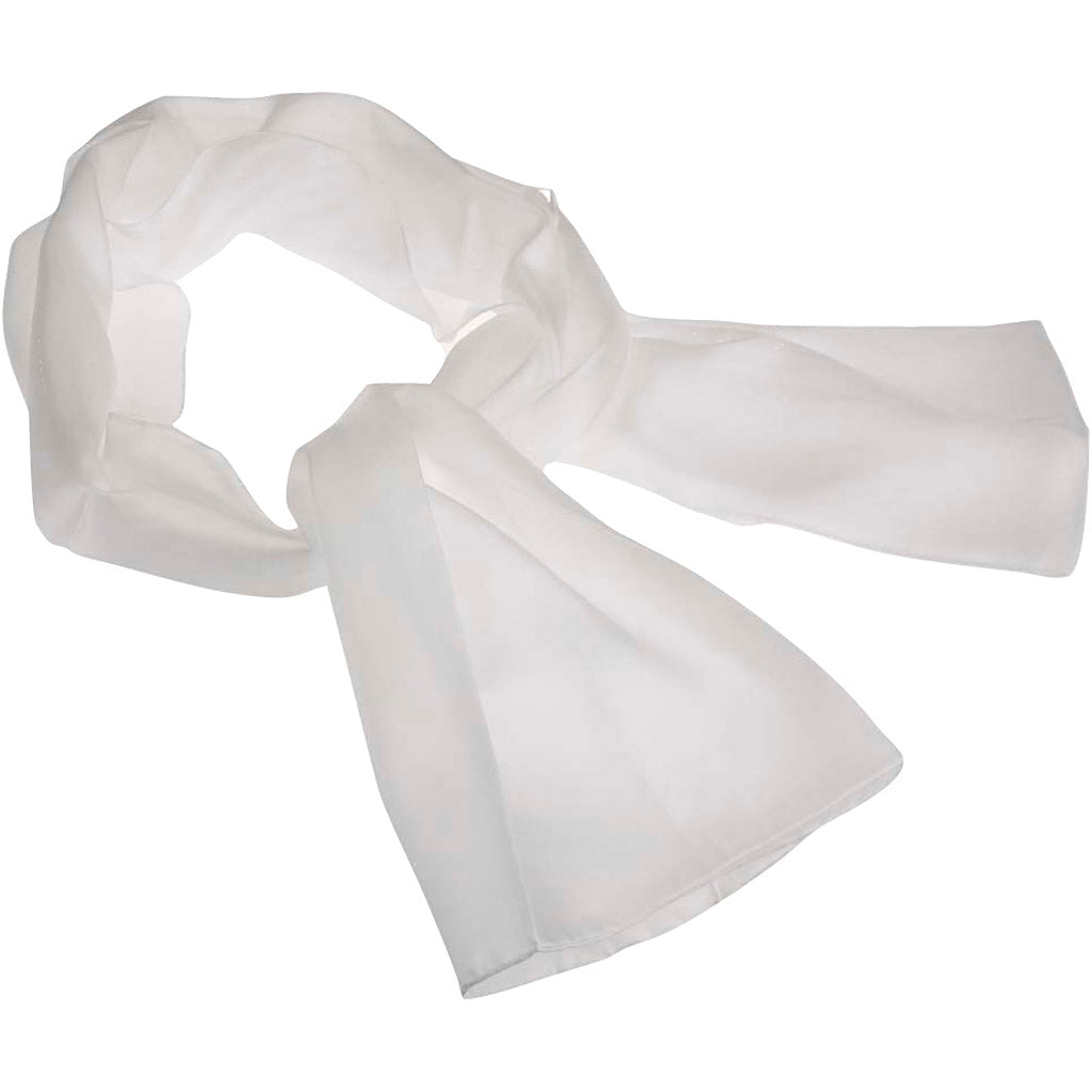 Creativ company silk scarf, size 40x150 cm, pongé 5, 22 gr, 1 piece