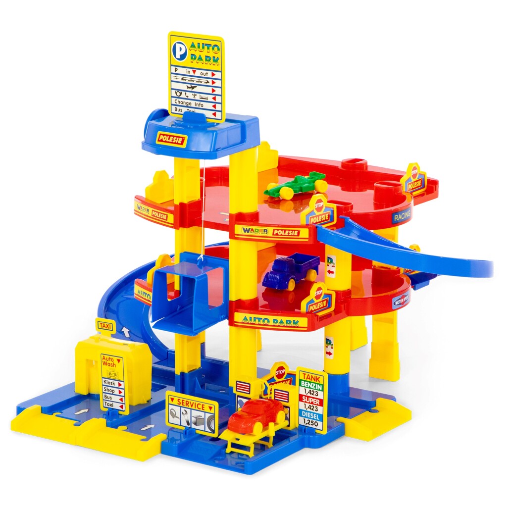 Garage de stationnement Wader avec 3 étages 58,5x51x59 cm