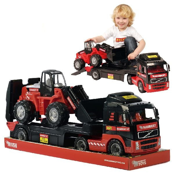 Polesie mammoth Volvo truck + trailer + excavator