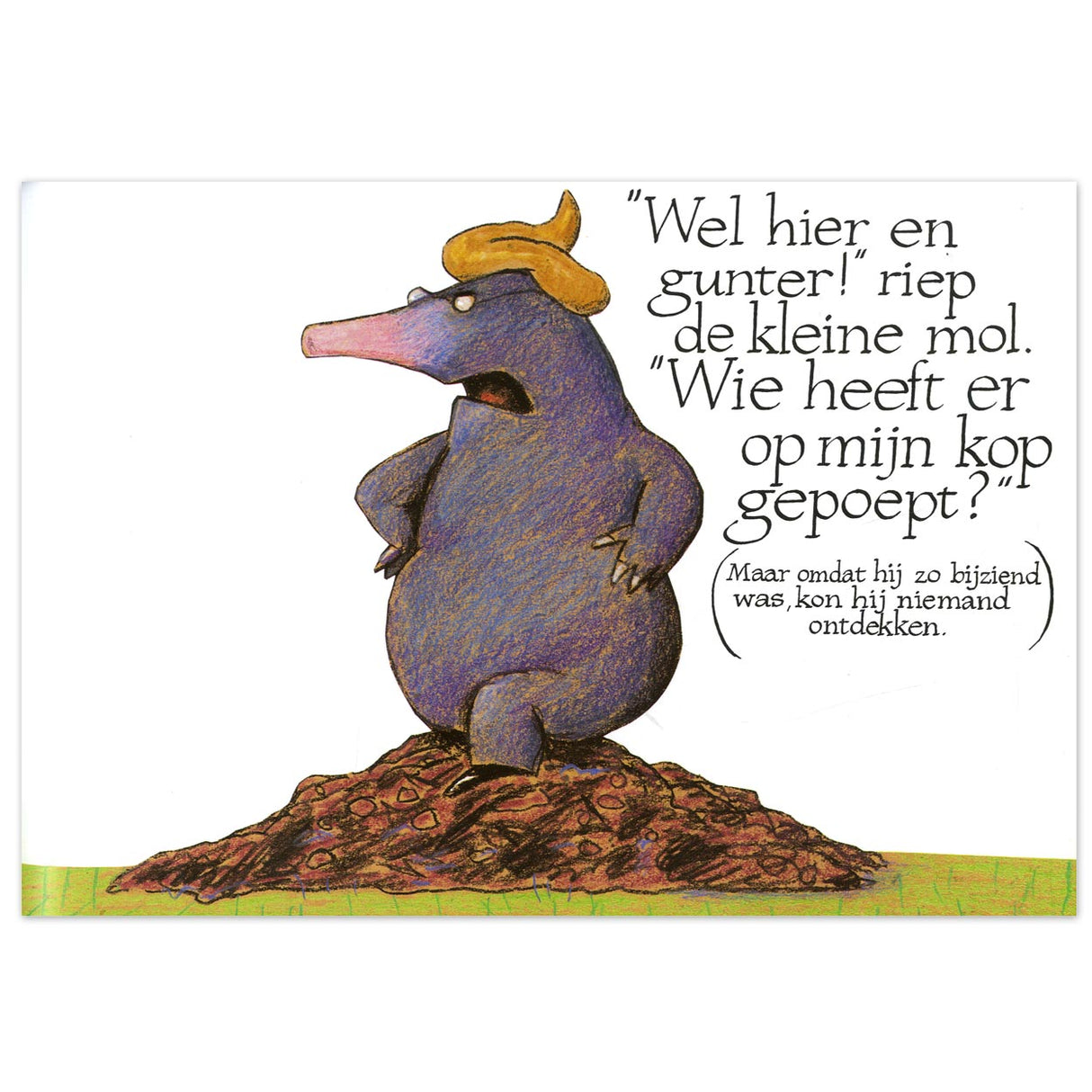 Central book house about a little mole who wants to know who pooped on his head