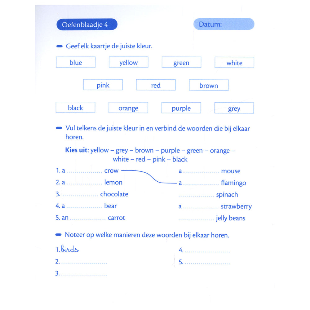 Delta Il tempo per la pratica dei compiti lascia l'inglese 10-12 anni