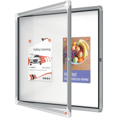 Buitenvitrine nobo veiligheidsglas 6x a4 81,5x67x4,5cm