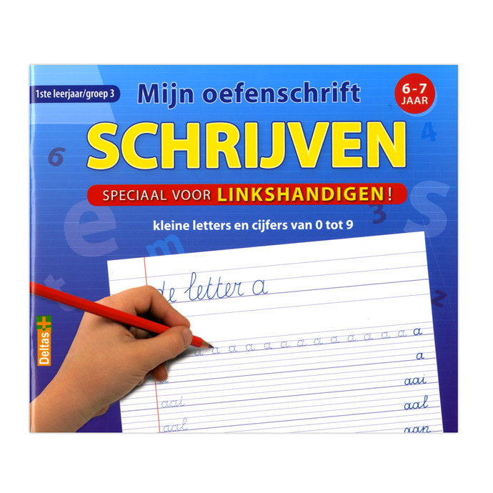 Deltas mijn oefenschrift schrijven (voor linkshandigen)