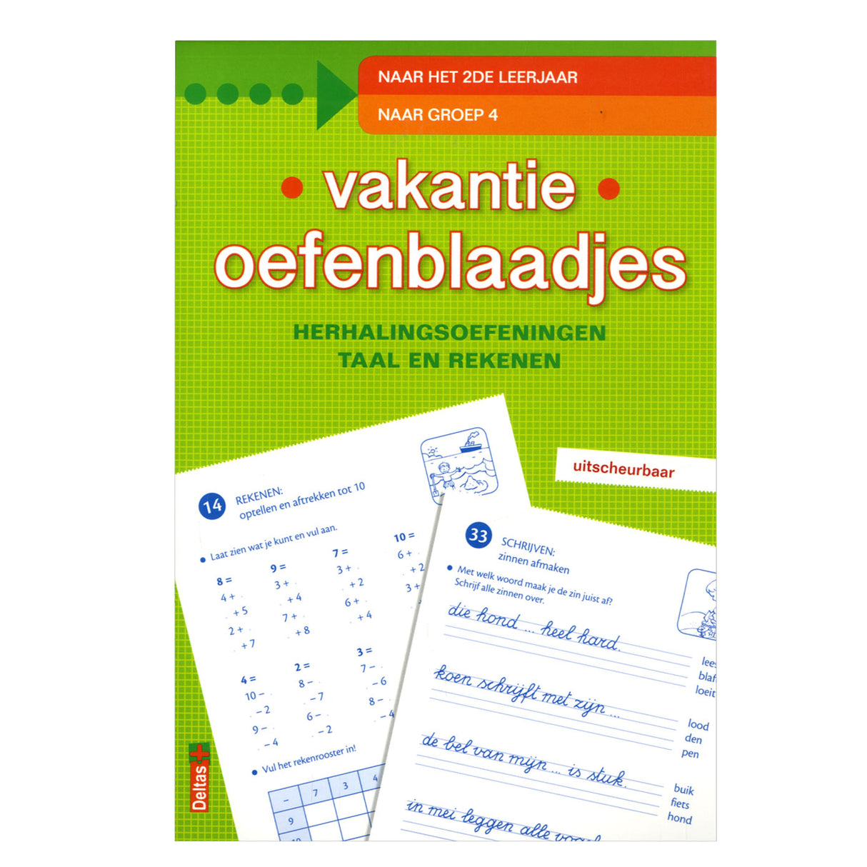 Deltas vakantie oefenblaadjes naar groep 4