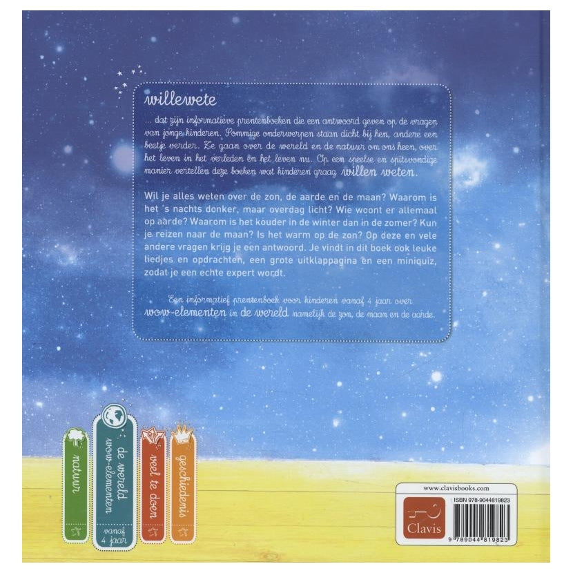 Central book house the sun, earth and moon