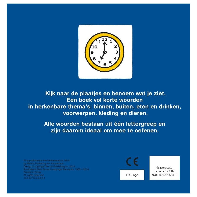 Centraal boekhuis nijntje oefent korte woordjes