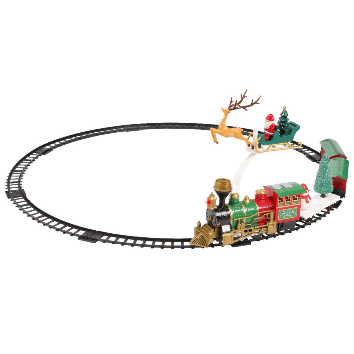 Decoris kersttrein 90x90cm