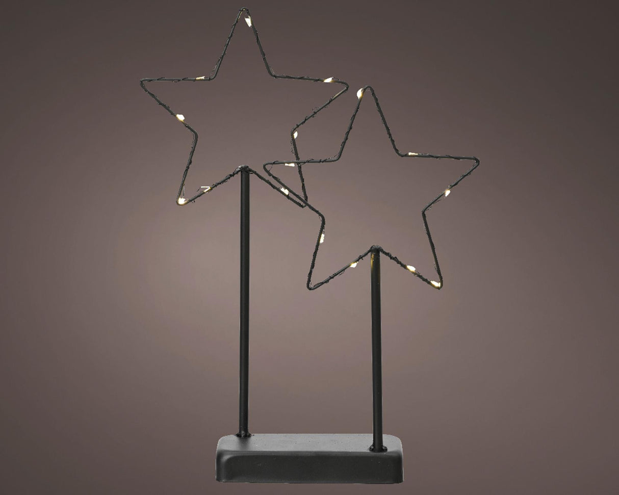 Lumineo ster led op standaard metaal h34cm