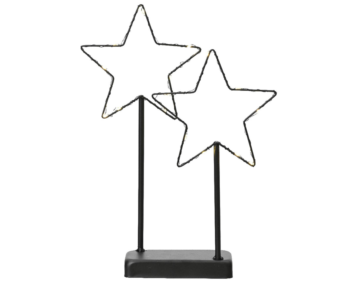 Lumineo ster led op standaard metaal h34cm