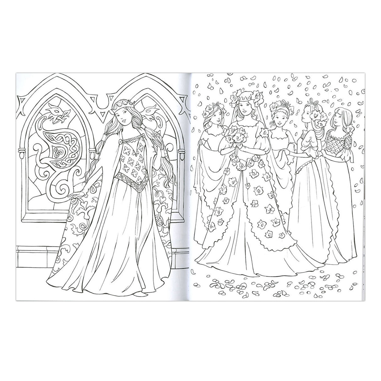 Omaľovánka Krásna princezná