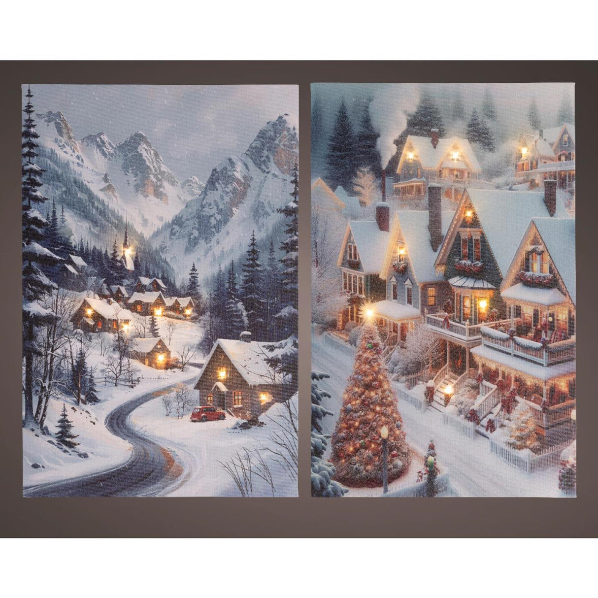 Lumineo kerst canvas led 1,5x38x58cm