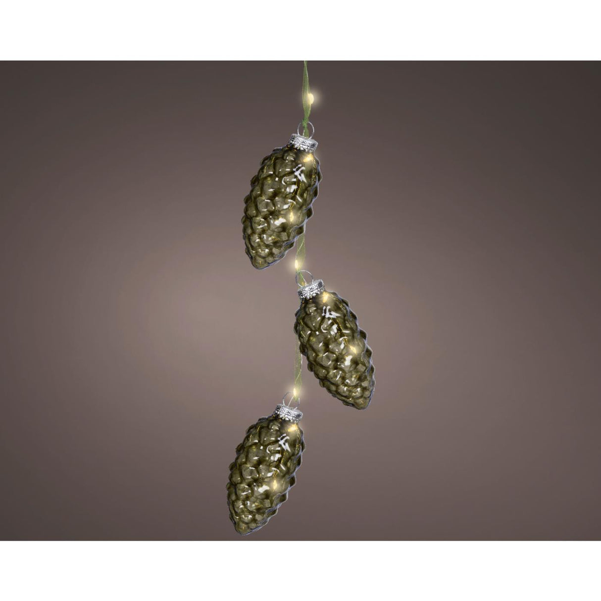 Lumineo strengverlichting dennenappel 5,7x28cm