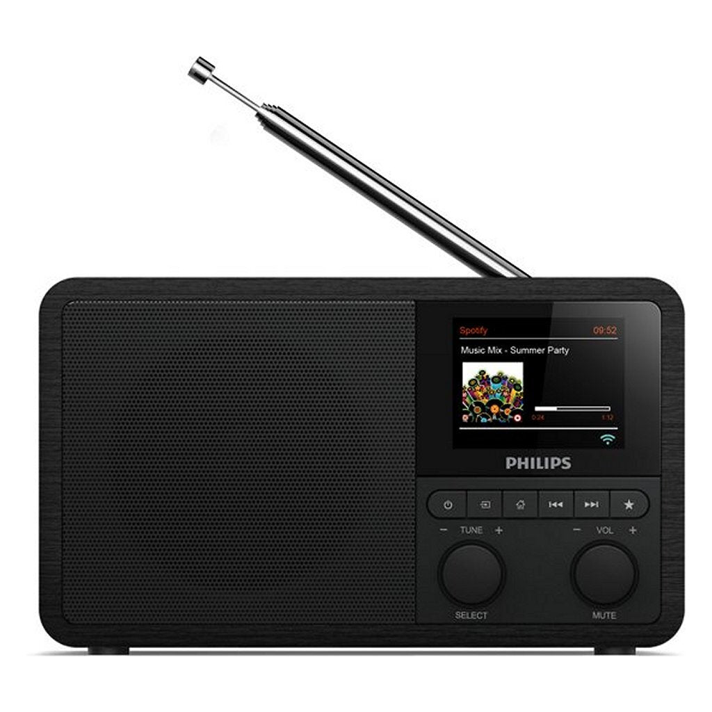 Philips tapr802 12 dab+ internettradio svart
