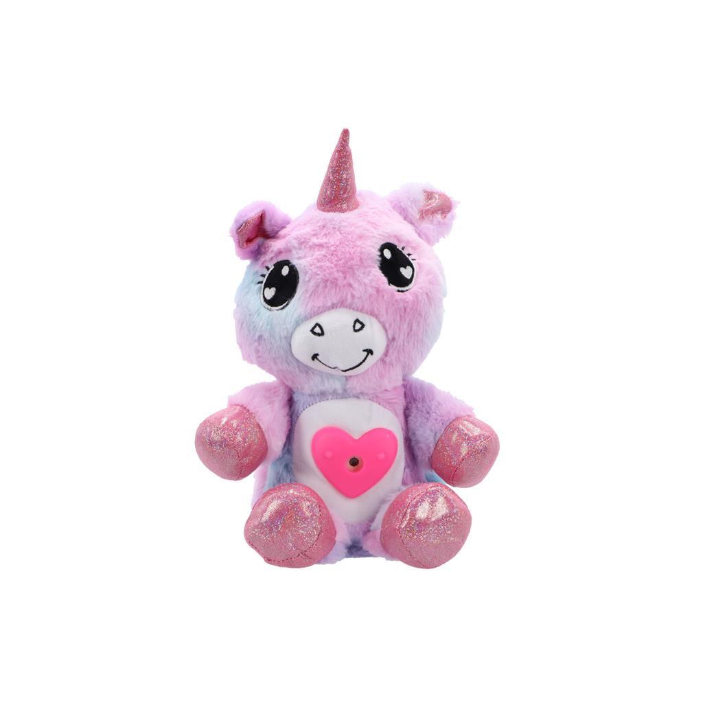 Basic plush cuddly toy animal with projector + light