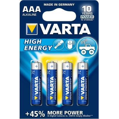 Varta battery longlife power - high energy power micro longlife 4-pack blister aaa