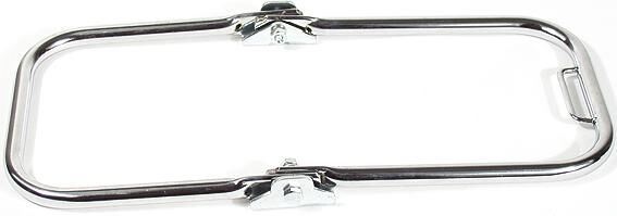 Mza luggage carrier complete pair carrier s51 chrome without bracket