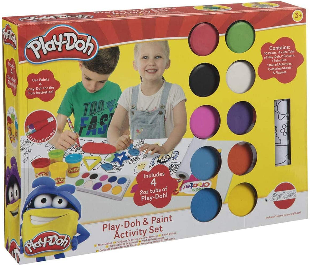 Playdoh color and clay set with paint and 4 pots of clay