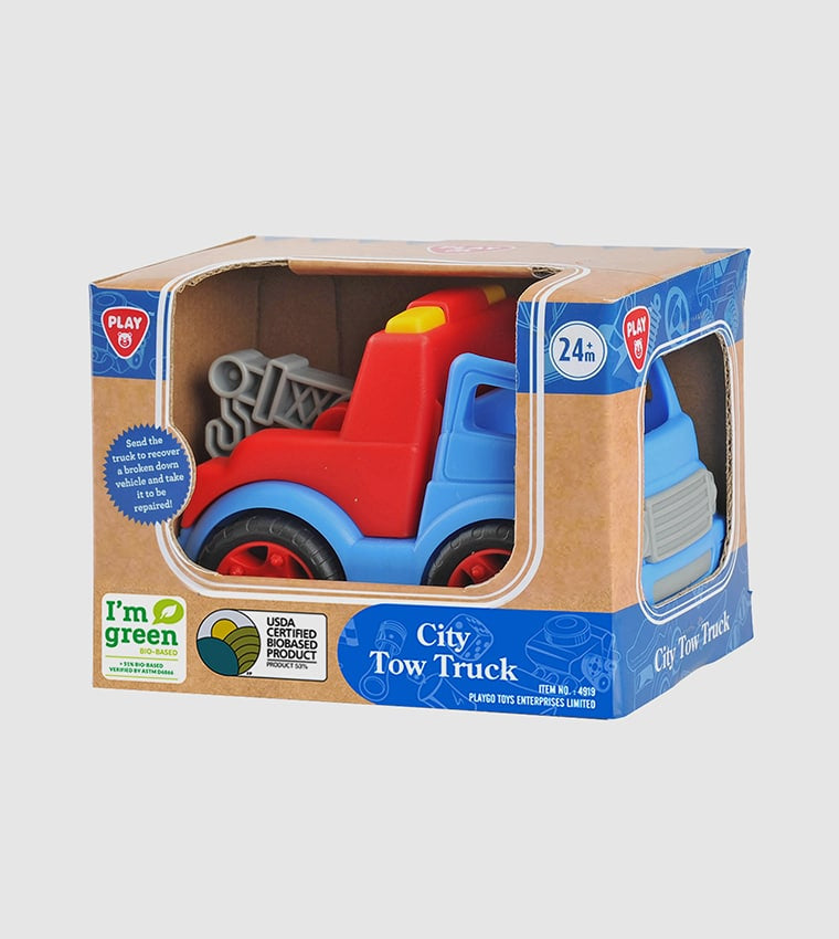 Playgo - sturdy tow truck city tow truck
