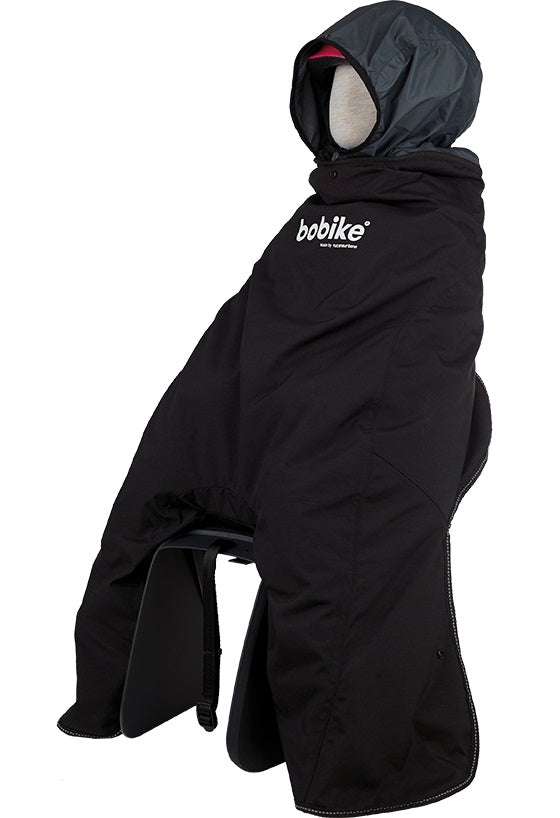 Bobike Rain poncho maxi negro