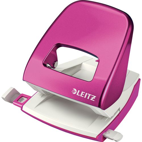 Перфоратор с 2 отвора Leitz 5008 8см розов металик