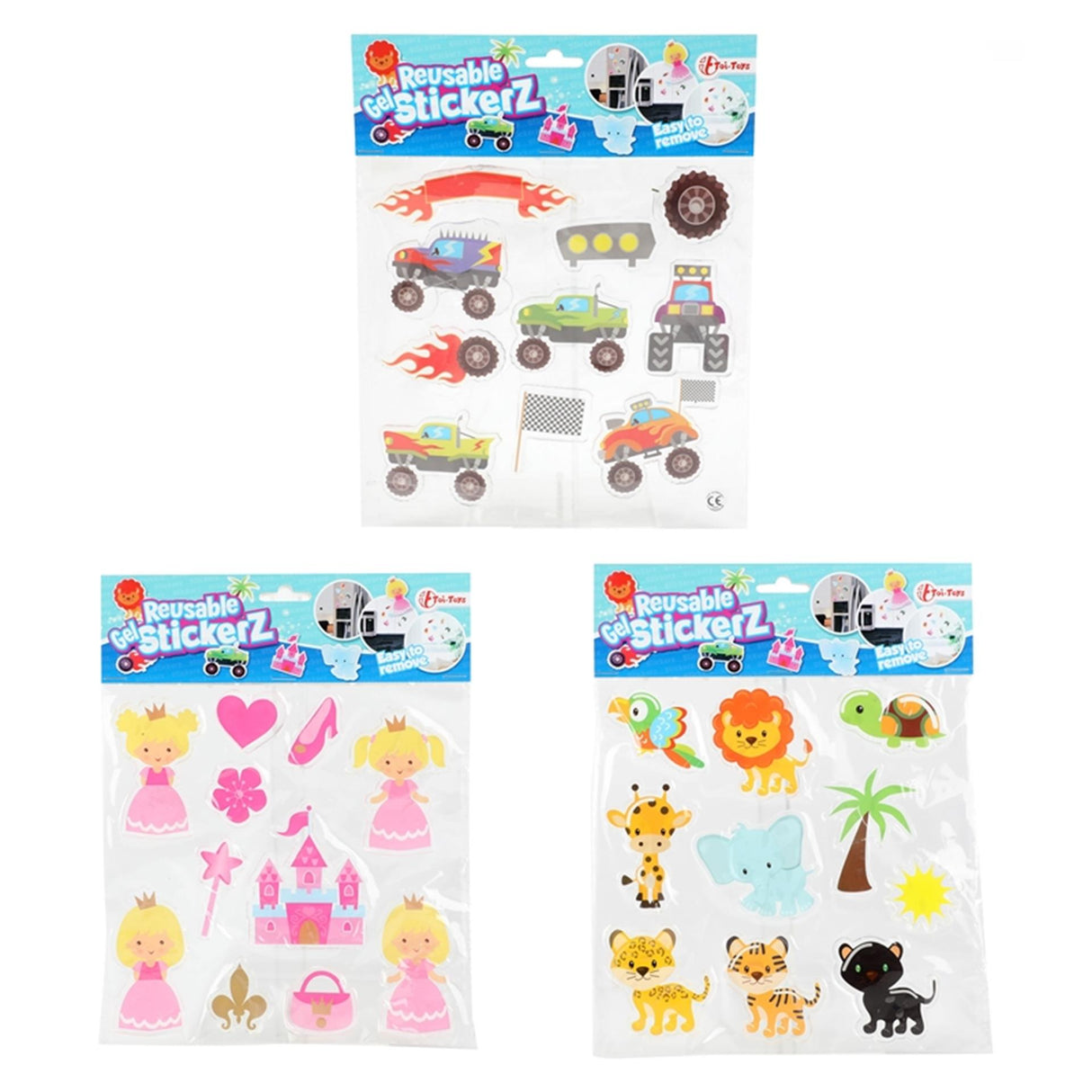 Toi-toys toi toys herbruikbare gel raamstickers
