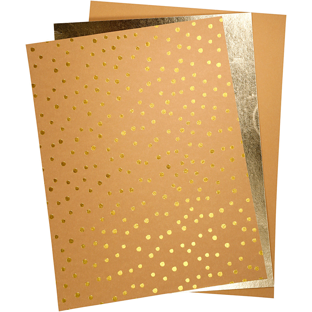 Creativ Company faux läderpapper, 3 ark