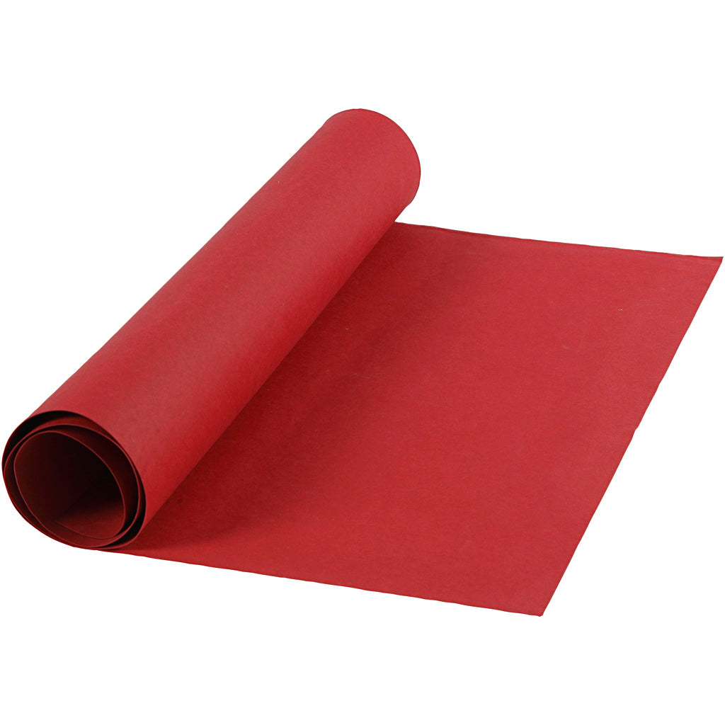 Creativ company faux leather paper, w: 50 cm, unicoloured, 350 gr, red, 1 m 1 roll