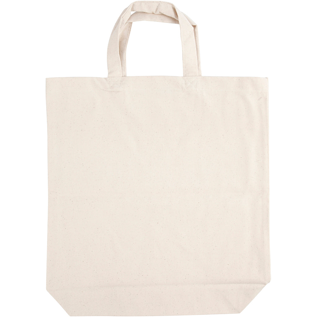 Creativ company bag with bottom fold, size 39x44x10 cm, 310 g, light natural, 1 piece